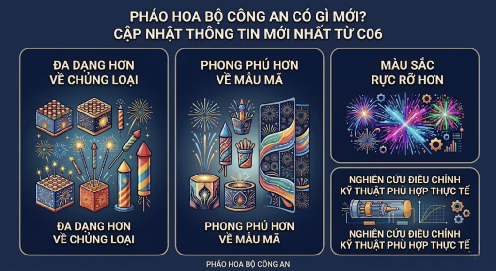 Pháo hoa Bộ công an có gì mới
